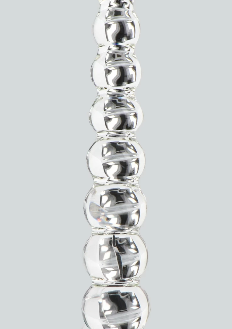 TOYJOY GLASS WORXX Dual-Use Frozen Fountain Glass Massager 18 cm. Anal beads