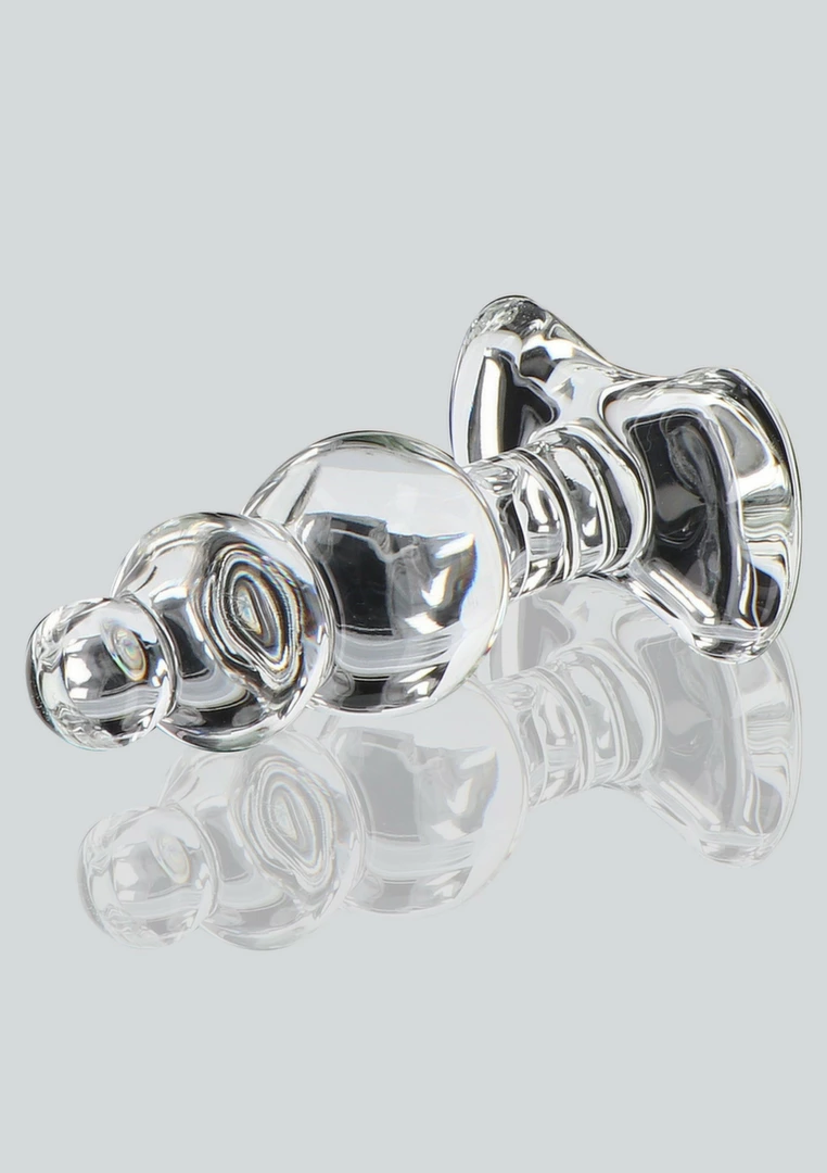 Butt plug - Anelma TOYJOY GLASS WORXX Crystal Anal Jewel - Glass Plug with Flared Base. Butt plug