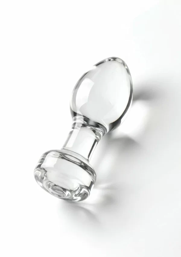 TOYJOY GLASS WORXX Stargazer Glass Plug Medium Clear