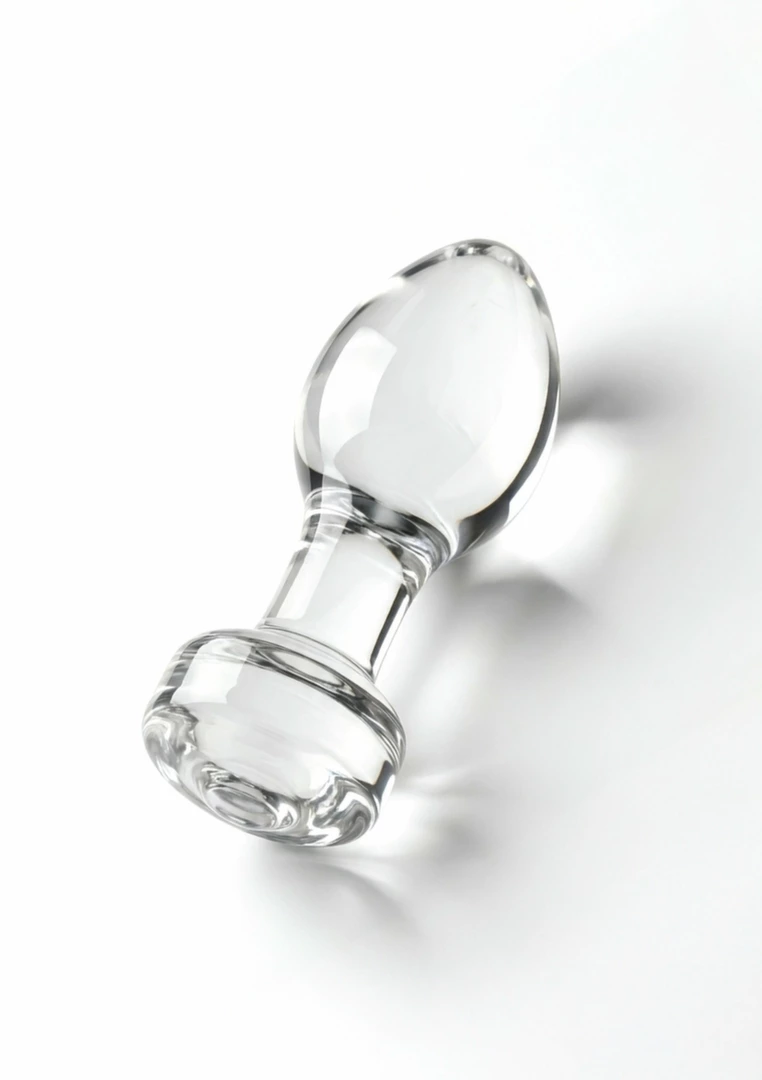 TOYJOY GLASS WORXX Stargazer Glass Plug Medium Clear