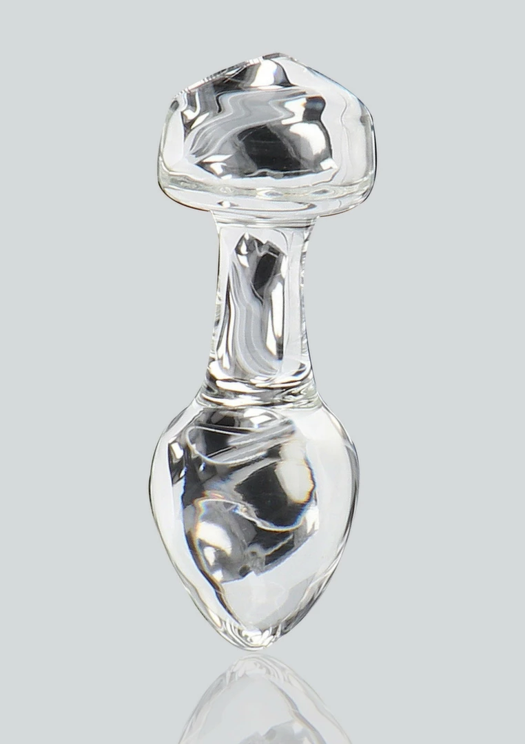 TOYJOY GLASS WORXX Stargazer Glass Plug Medium Clear