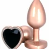 ToyJoy HAPPINESS Time To Shine Plug Heart-Shaped Gem Aluminum Silver S