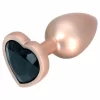 ToyJoy HAPPINESS Time To Shine Plug Heart-Shaped Gem Aluminum Silver S. Butt plug. See functions