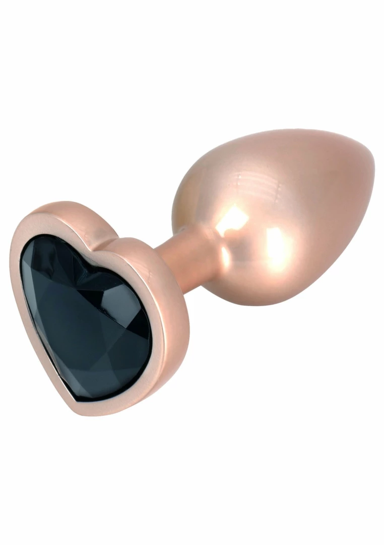 ToyJoy HAPPINESS Time To Shine Plug Heart-Shaped Gem Aluminum Silver S. Butt plug. See functions