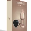 ToyJoy HAPPINESS Time To Shine aluminiowy plug z kryształem serce S srebrny