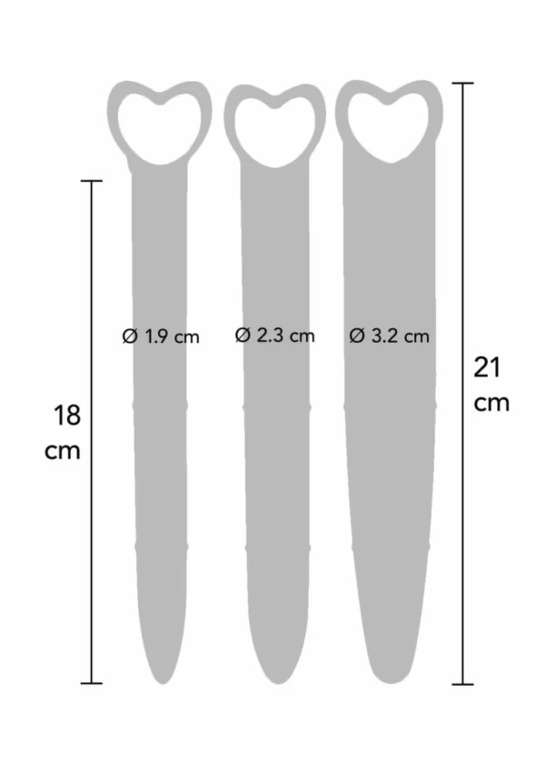 Silicone Vaginal Dilators Set 3pcs