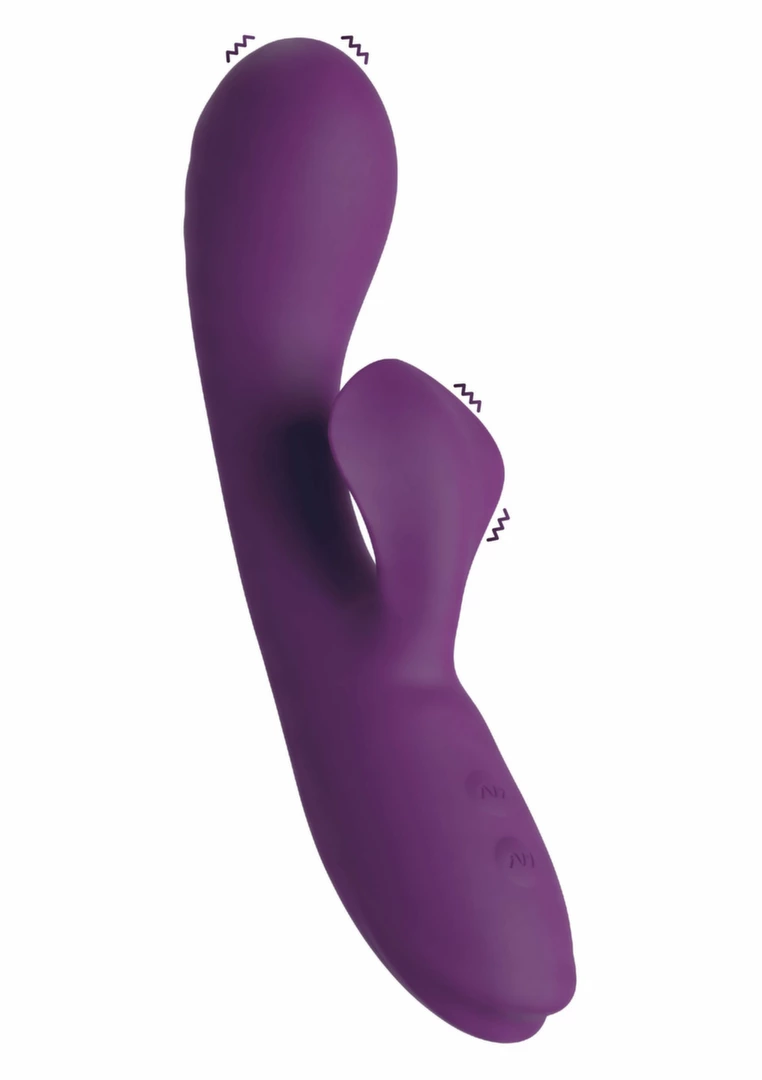ToyJoy The Selene Rumbling Rabbit Vibrator - Anelma ToyJoy The Selene Rumbling Rabbit silikonowy masażer - vibraattori