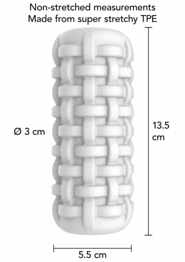 TOYJOY HERO Large Intimate Machine Ergonomic Super Stretchy Sleeve combines flexible elastomer and an ergonomic design in a practical