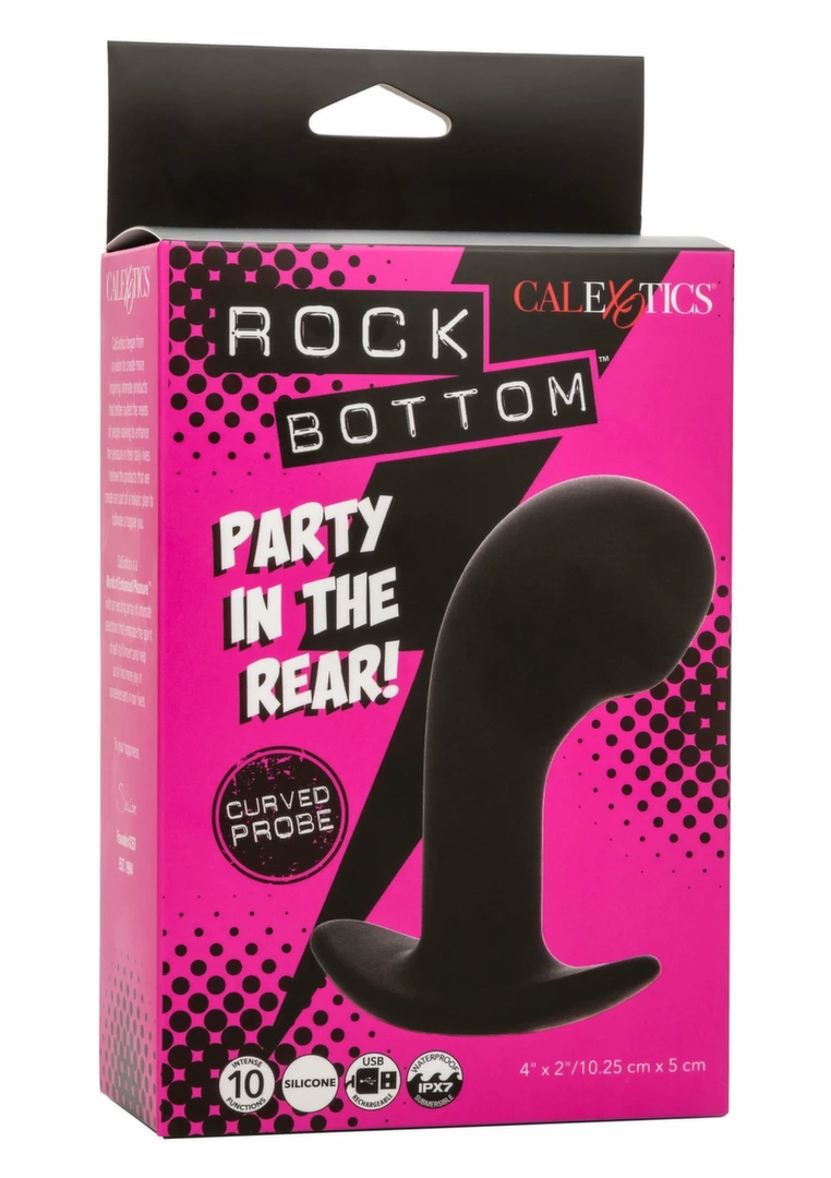 Rock Bottom Curved Probe Silicone Intimate Device USB