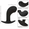 Rock Bottom Curved Probe Silicone Intimate Device USB Rechargeable Black. Butt plug. See functions