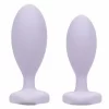 CalExotics First Time Crystal Booty Duo Silicone Plug Set Pink. Butt plug. See functions