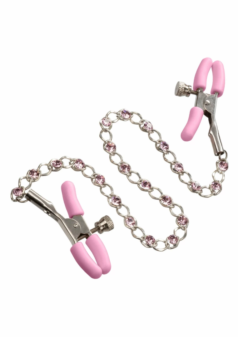 First Time Crystal Nipple Teasers Adjustable Silicone-Coated