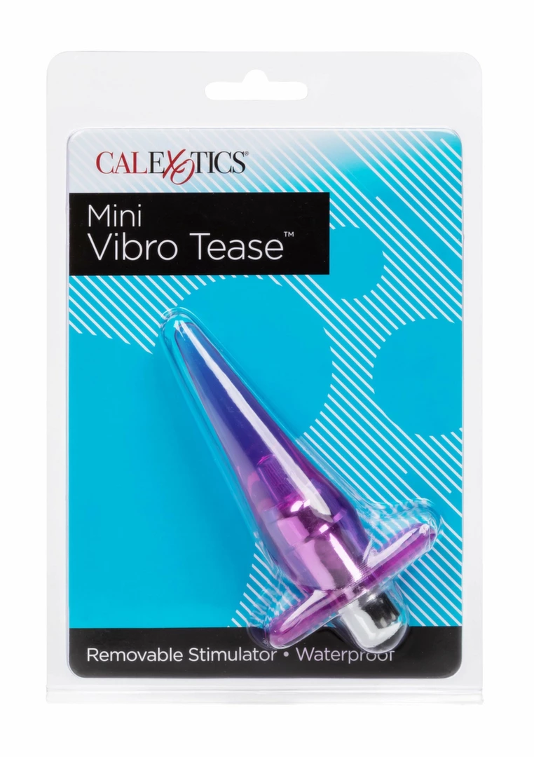 CalExotics Mini Vibro Tease - przezroczysty wibrujÄ…cy korek analny