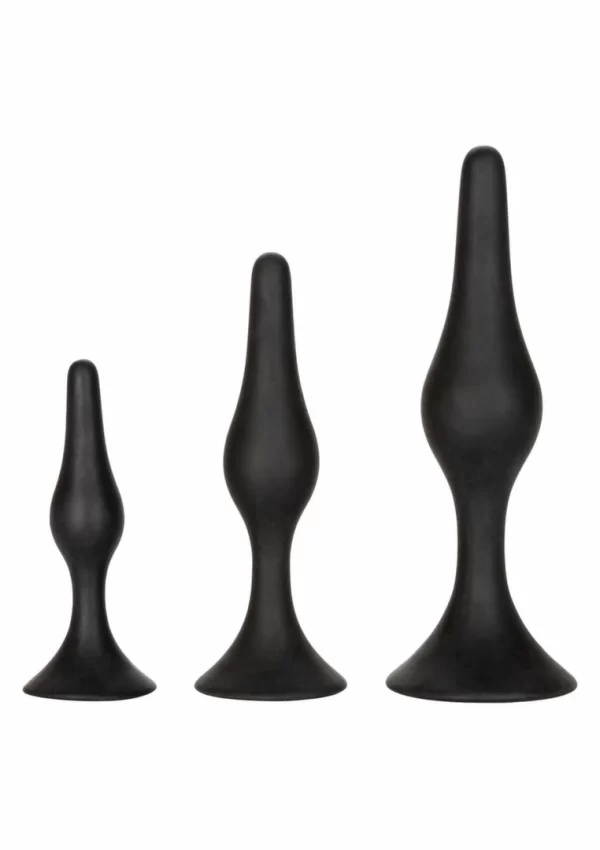 CalExotics Silicone Anal Starter Kit - Set of 3 Graduated Plugs