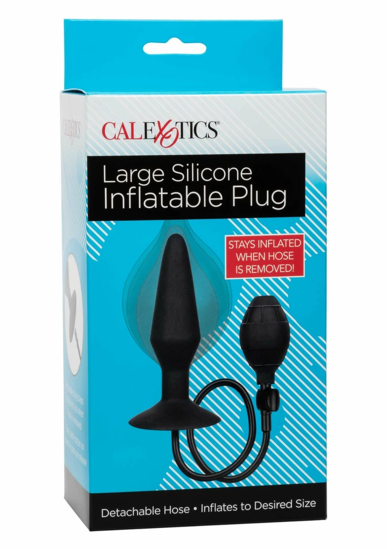 CalExotics Large Silicone Inflatable Plug with Suction Base