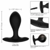 CalExotics Silicone Inflatable Plug Weighted Flexible 3 Black. Product details include functions