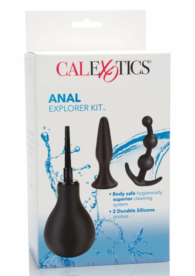 CalExotics Anal Explorer Kit zestaw silikonowy 3 elementy wodoodporne czarny CalExotics Anal Explorer Kit zestaw silikonowy 3 elementy wodoodporne czarny
