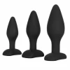 CalExotics Silicone Anal Exerciser Kit 3-Piece Graduated Set Black