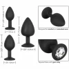 CalExotics Silicone Gem Anal Kit - 3-Piece Graduated Plug Set. Butt plug
