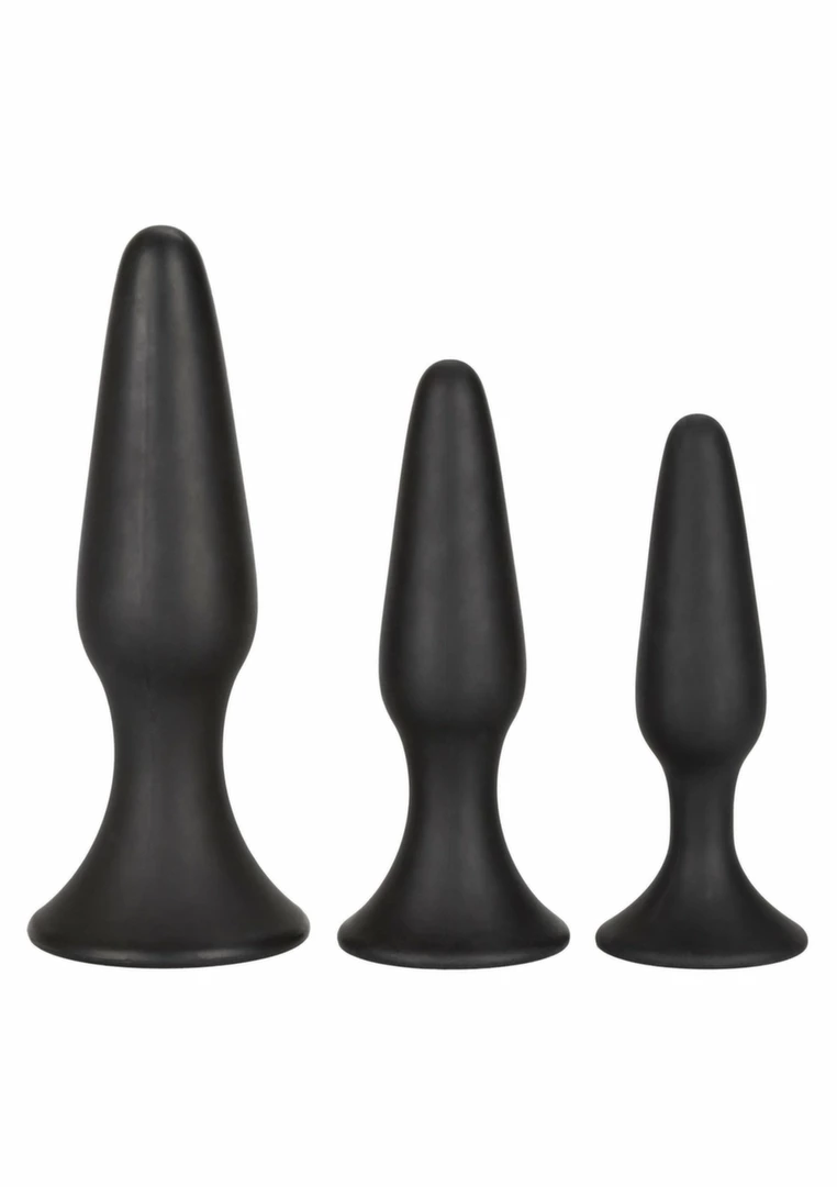 CalExotics Silicone Anal Trainer Kit - Graduated Flexible Set