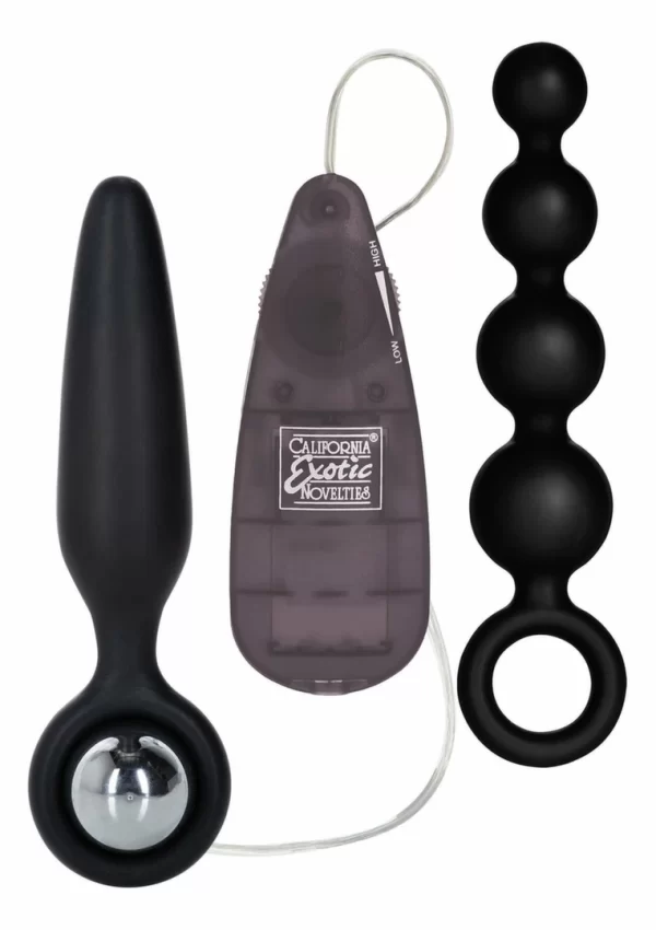 Booty Call Booty Vibro Kit - Multi-Function Silicone Set with Vibrating Bullet
