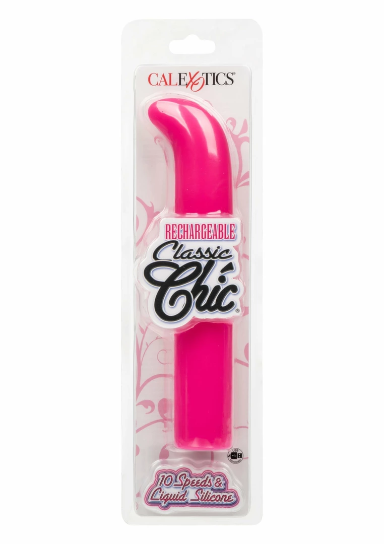 CalExotics Rechargeable Chic Standard G Silicone Massager - Anelma CalExotics Rechargeable Chic Standard G silikonowy masażer
