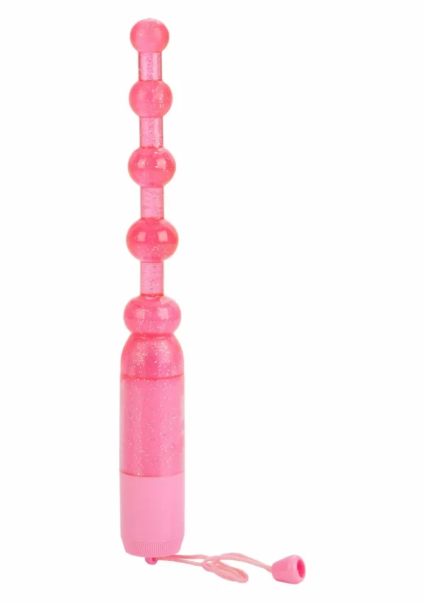 Vibrating Pleasure Beads Multi-Speed Glitter Jelly
