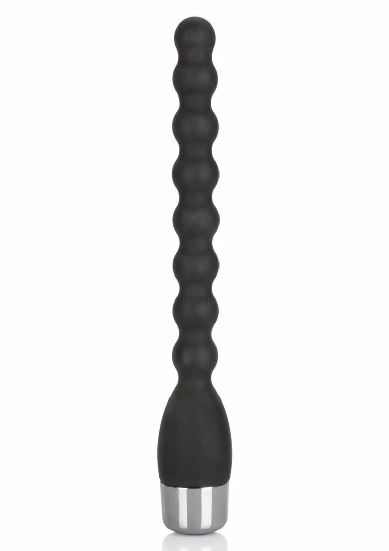 CalExotics Silicone Bendie Power Probe Flexible Beaded Massager Black