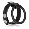 California Exotic Large Leather Ball Spreader Adjustable Support Ring - Anelma sextoys