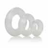 Premium Silicone Ring Set 3-Pack Transparent - Adjustable Sizes - Anelma sextoys
