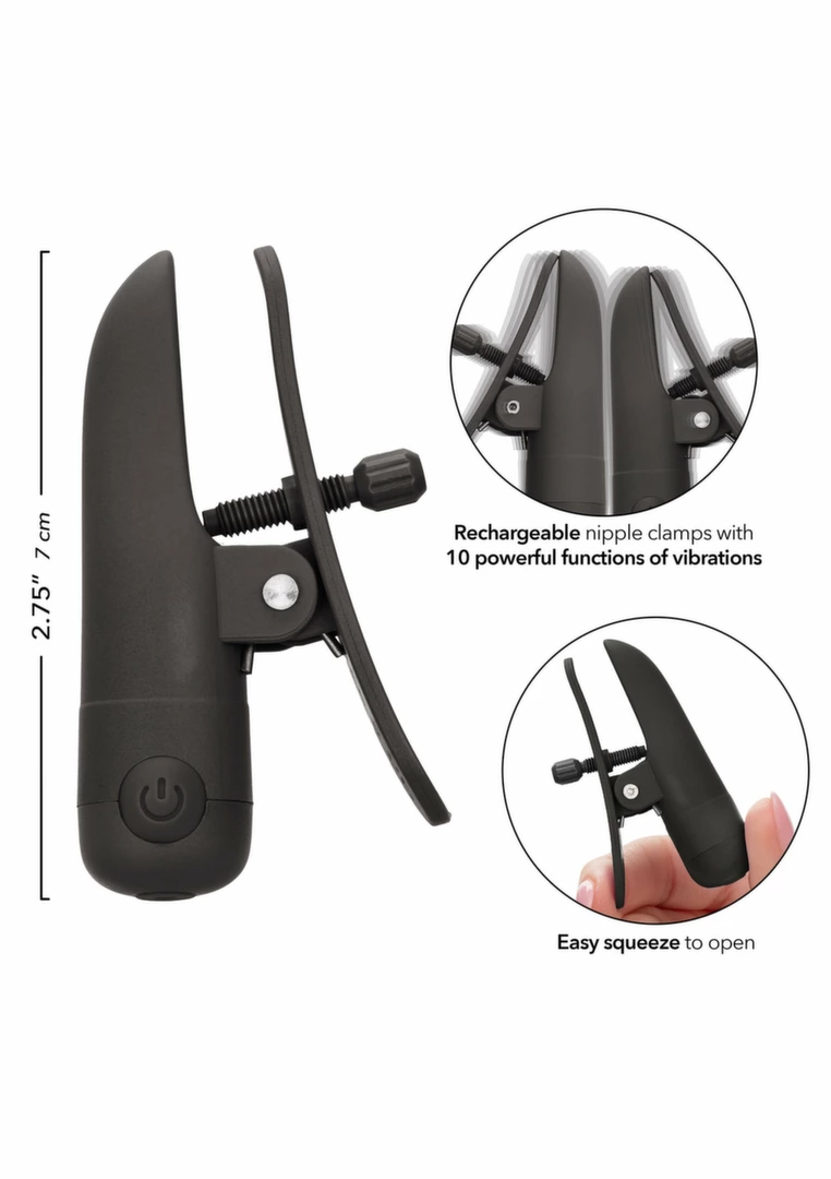 Nipple Play Nipplettes Rechargeable Adjustable Vibrating