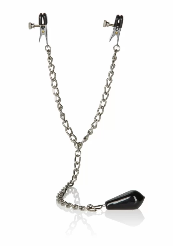CalExotics Nipple Play Weighted - regulowane klamry z obciÄ…Å¼eniem 4