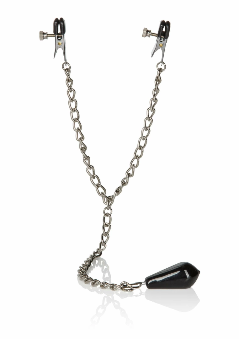 CalExotics Nipple Play Weighted - regulowane klamry z obciÄ…Å¼eniem 4