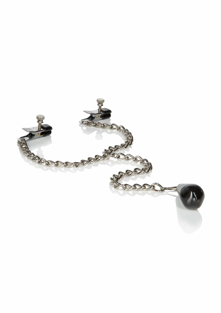 CalExotics Nipple Play Weighted - regulowane klamry z obciÄ…Å¼eniem 4