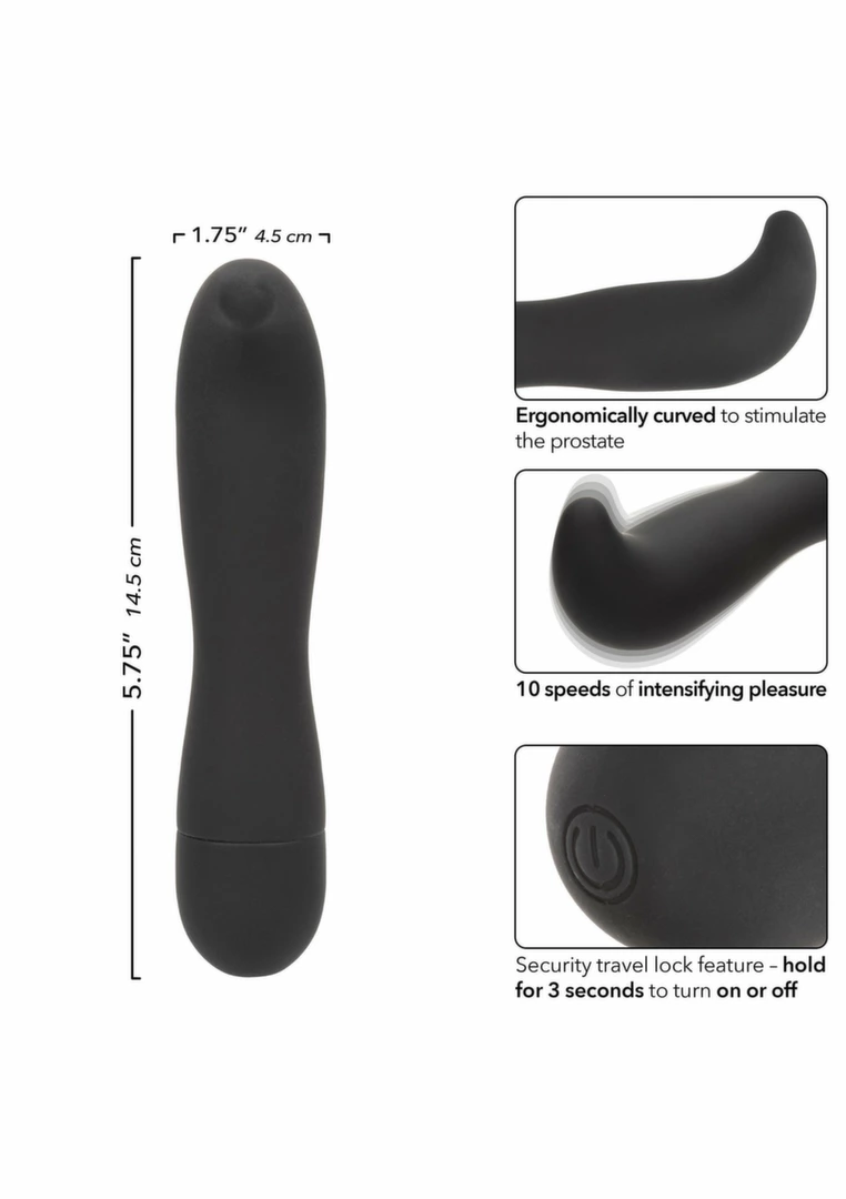 Dr. Joel Kaplan Rechargeable Prostate Probe - Ergonomic Vibrating System. Prostate massager