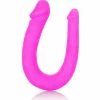 CalExotics Double Dong AC/DC Silicone U-Shape 30cm Satin Finish - Anelma sextoys
