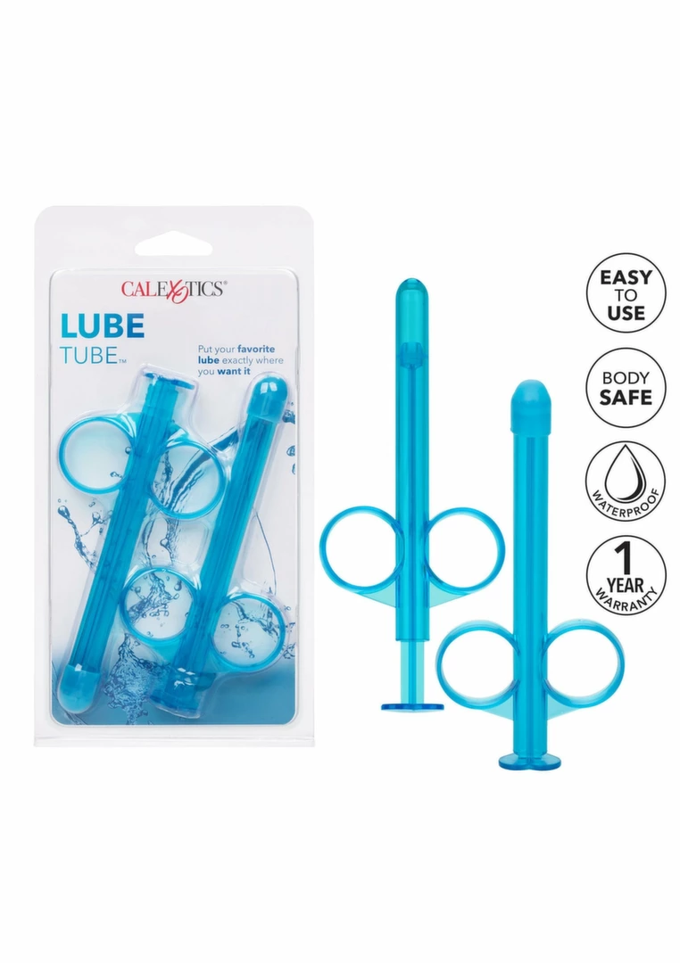 Lube Tube Set CalExotics 2 pcs Precision Lubricant Applicator Clear. Intimate douche. See functions