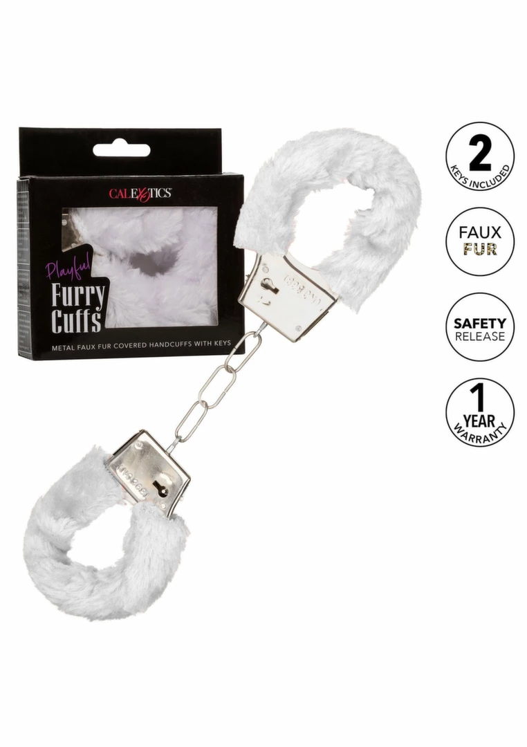 Playful Furry Cuffs kajdanki z miÄ™kkim futerkiem