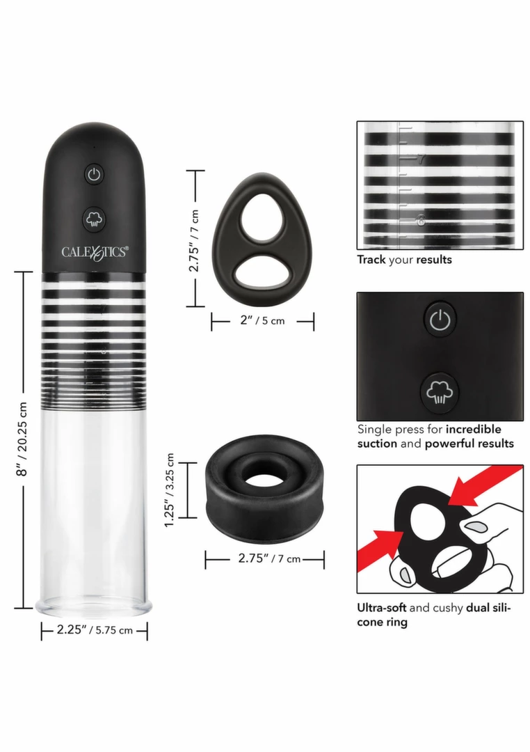 CalExotics Optimum Series Rechargeable EZ Pump Kit Clear