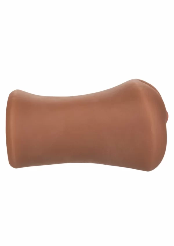 CalExotics Stroke It Juicy Pussy Intimate Sleeve PureSkin 1.5lb Pink combines an ergonomic design for comfortable