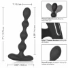 Eclipse Slender Beads Silicone Flexible Vibration Probe Black. Anal beads. See functions