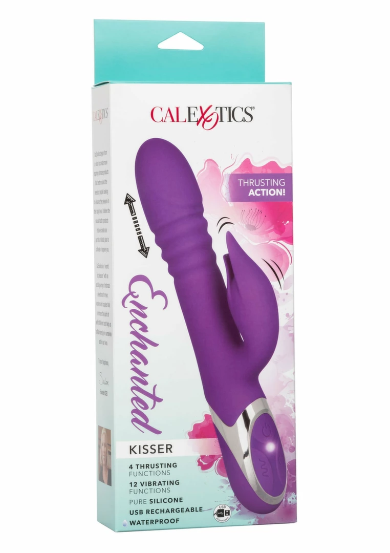 CalExotics Enchanted Kisser silikonowy model z rotacją i 12