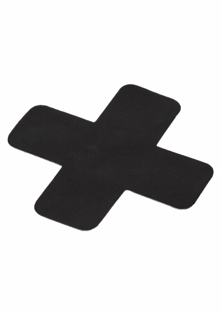 Boundless 2 Nipple Pasties Self-Adhesive X-Shaped Black Set