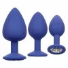 Cheeky Gems 3 pcs Silicone Anal Training Set with Gem Base