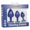 Cheeky Gems Zestaw 3 anatomicznych korkow silikonowych z krysztaÅ‚kami