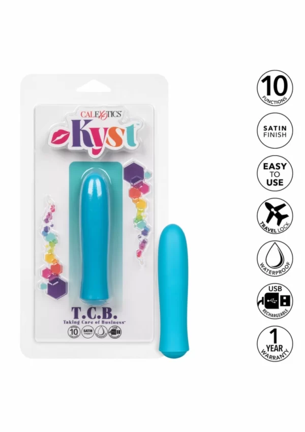 Kyst T.C.B. Vibrator Mini Massager 10-Function Satin Finish