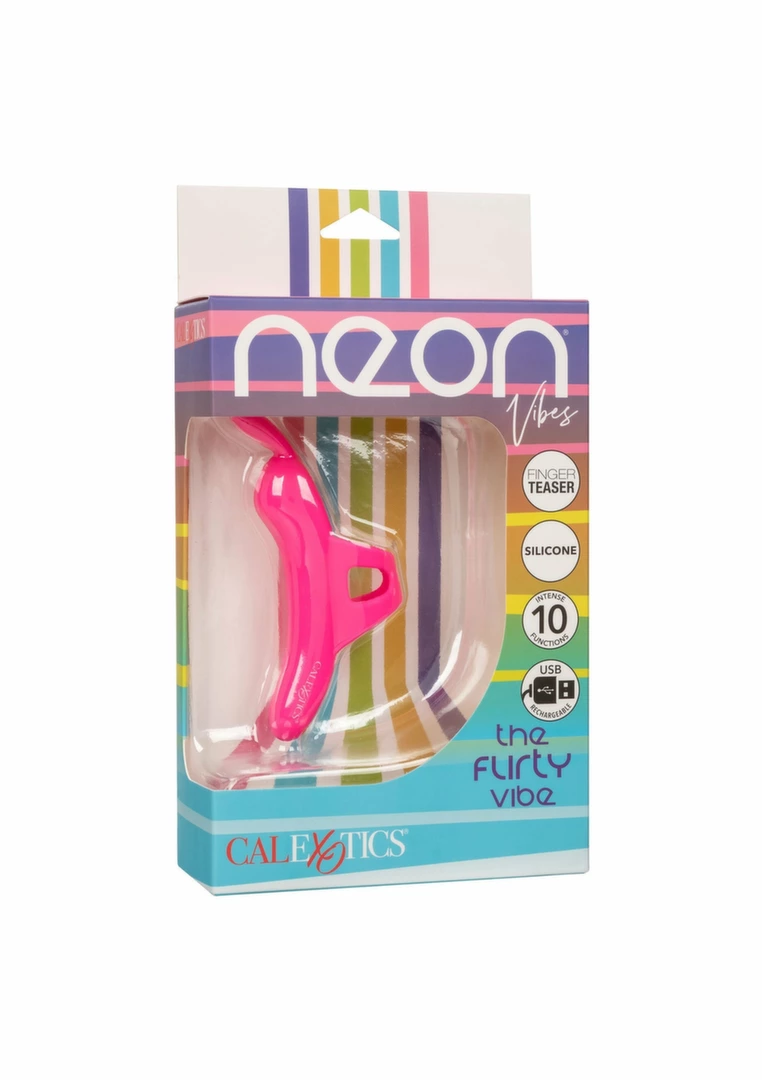 CalExotics Neon Vibes The Flirty Vibrator silikonowy model z