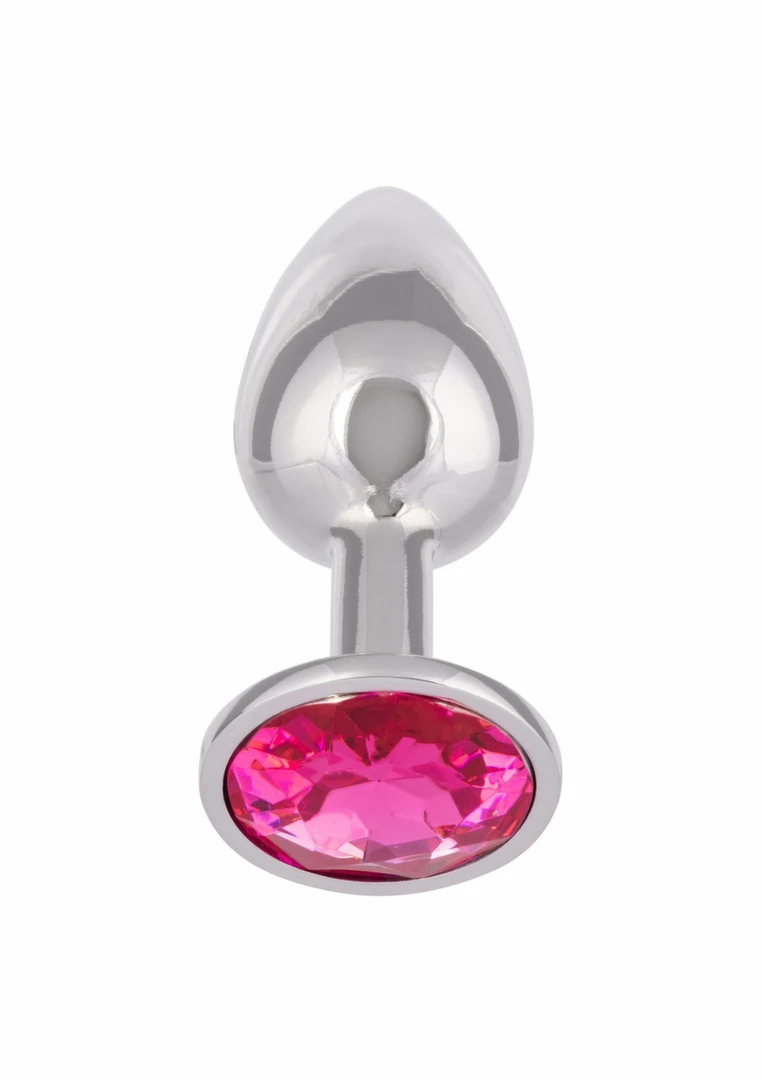 Jewel Small Rose Plug Metallic Intimate Accessory with Gem Accent