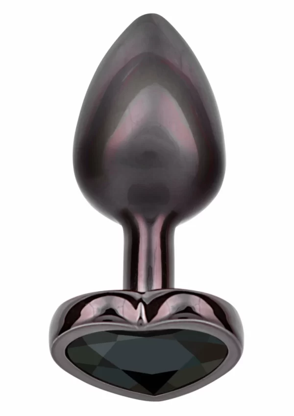 CalExotics Jewel Diamond Heart Plug Small - Silver