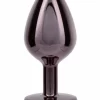 CalExotics Jewel Diamond Heart Plug Large - Elegant Metal Intimate Accessory. Butt plug